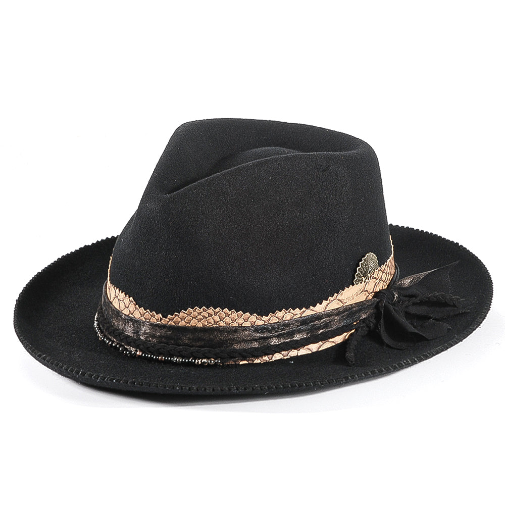 Vintage Fedora Felt(Includes All The Accessories)