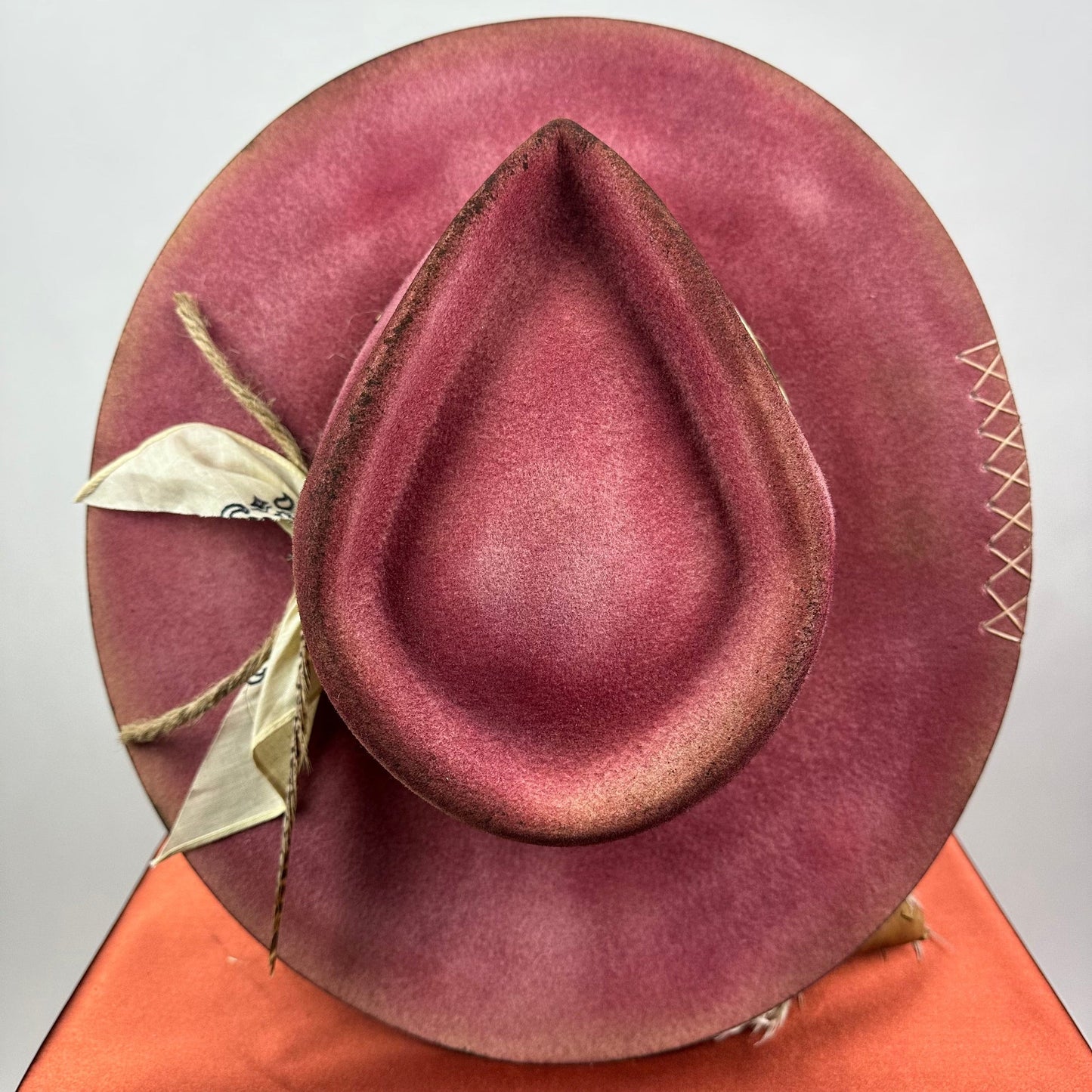 Vintage Voyage Felt Fedora-Burgundy