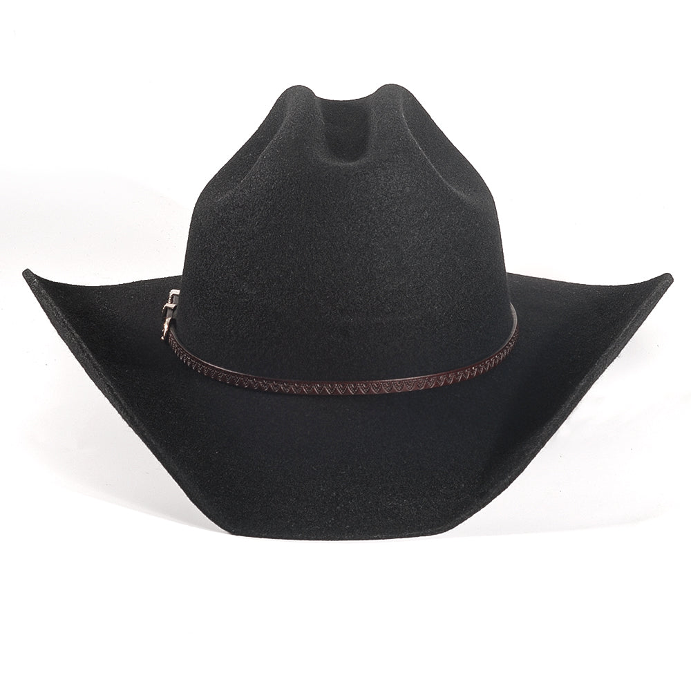 Western Felt Cowboy Hat-Black