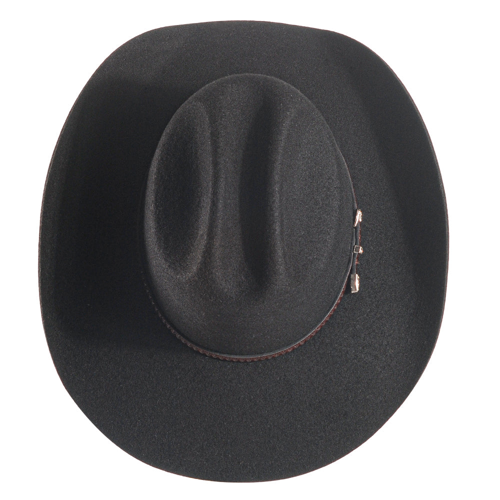 Western Felt Cowboy Hat-Black